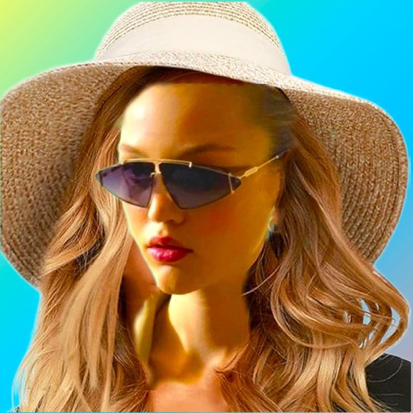 BURBERRY Futuristic Triangle Aviator Style Metal Sunglasses NEW w Box Case Book - Picture 2 of 9